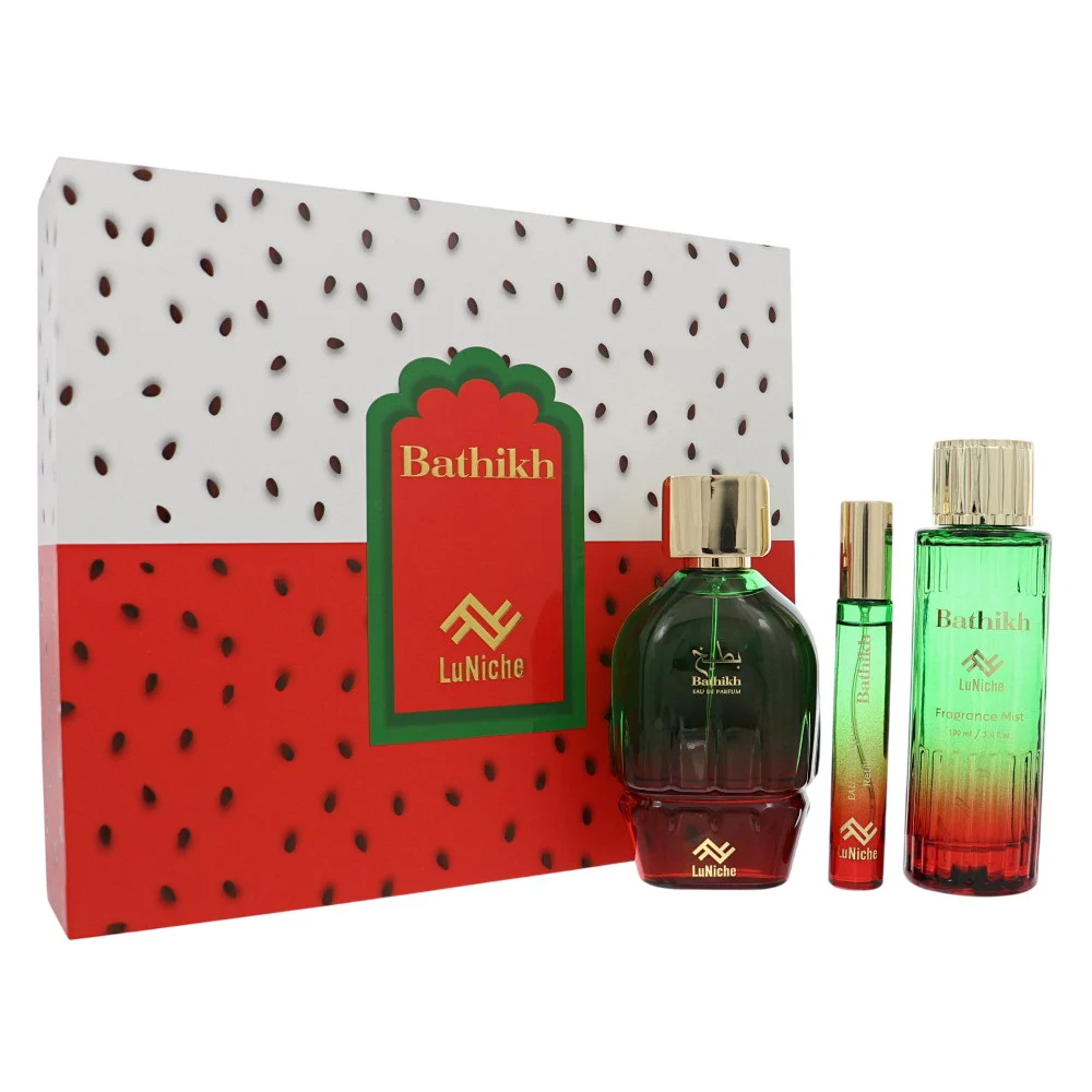 Luniche Bathikh Eau De Parfum Gift Set display