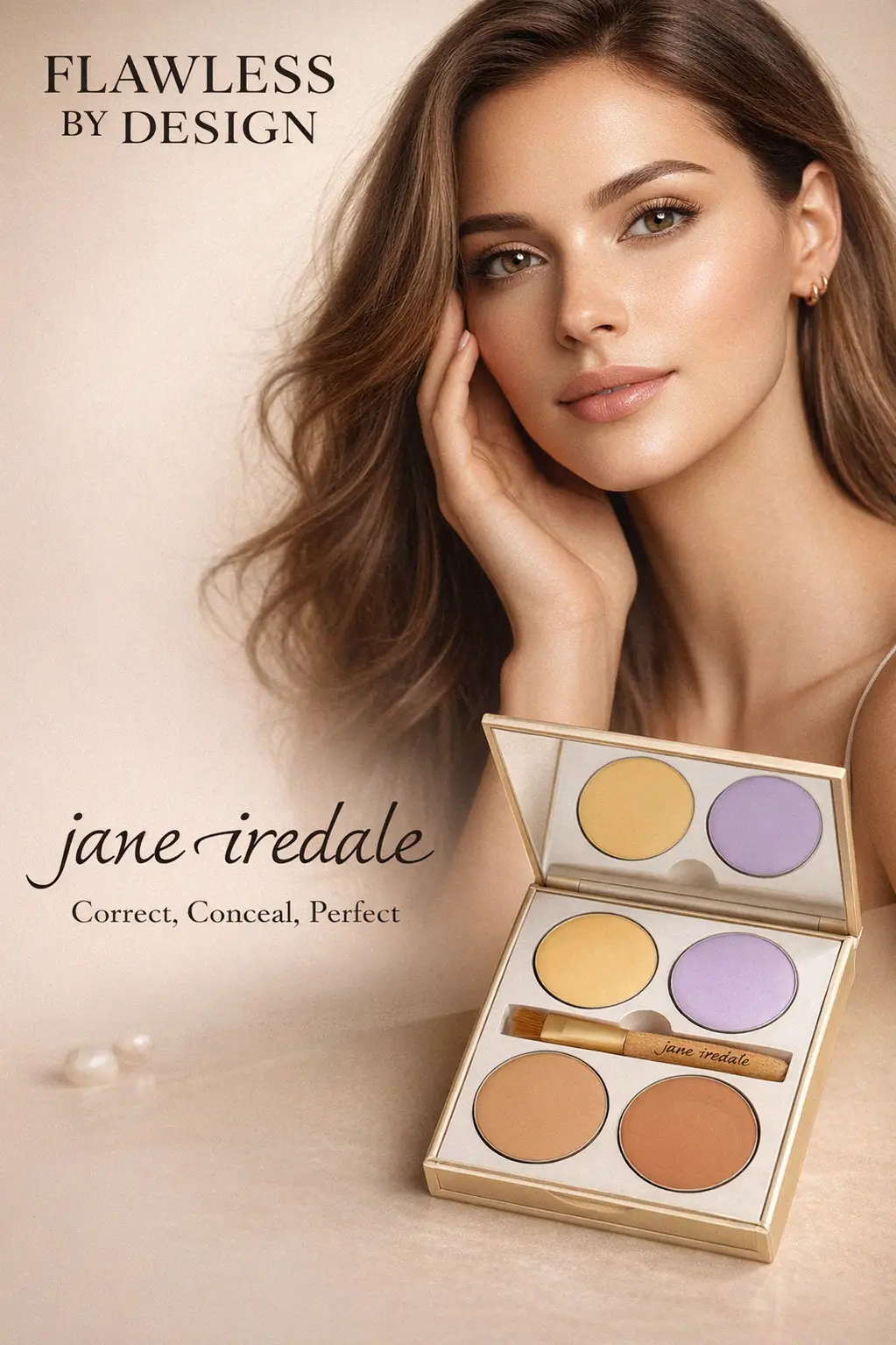 Creamy color correction shades for redness and dark circles