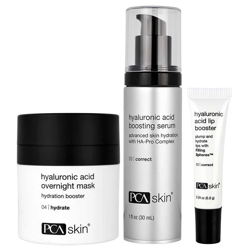 PCA Skin Hyaluronic Acid Essentials kit for radiant hydration