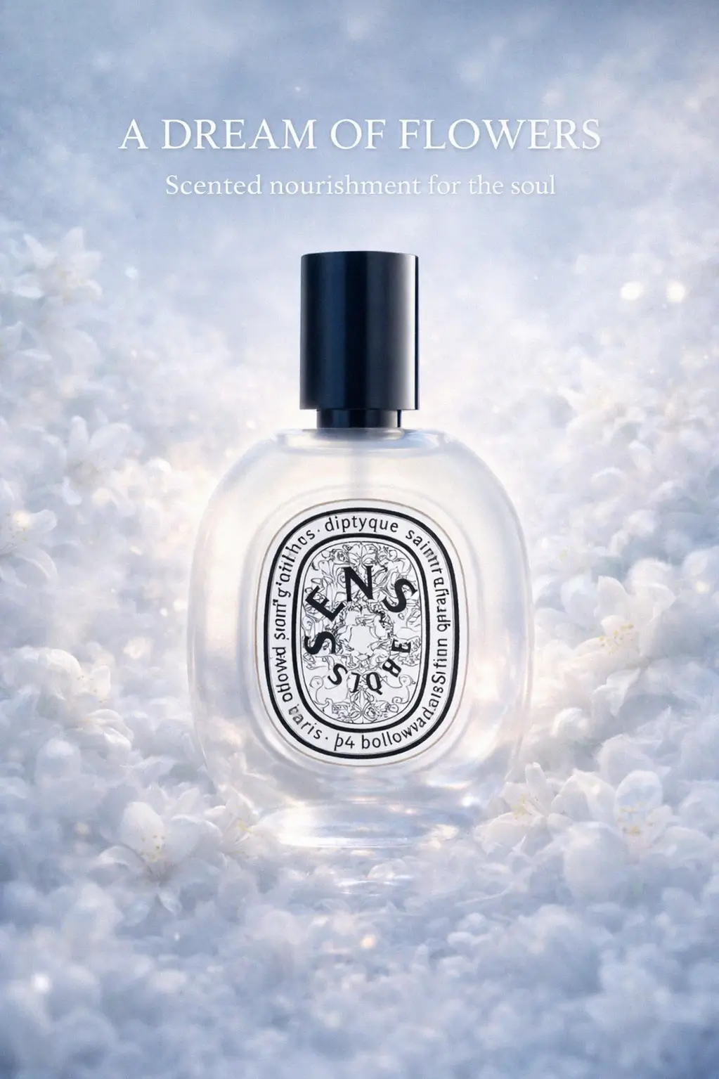 Fragrant hair mist bottle detail