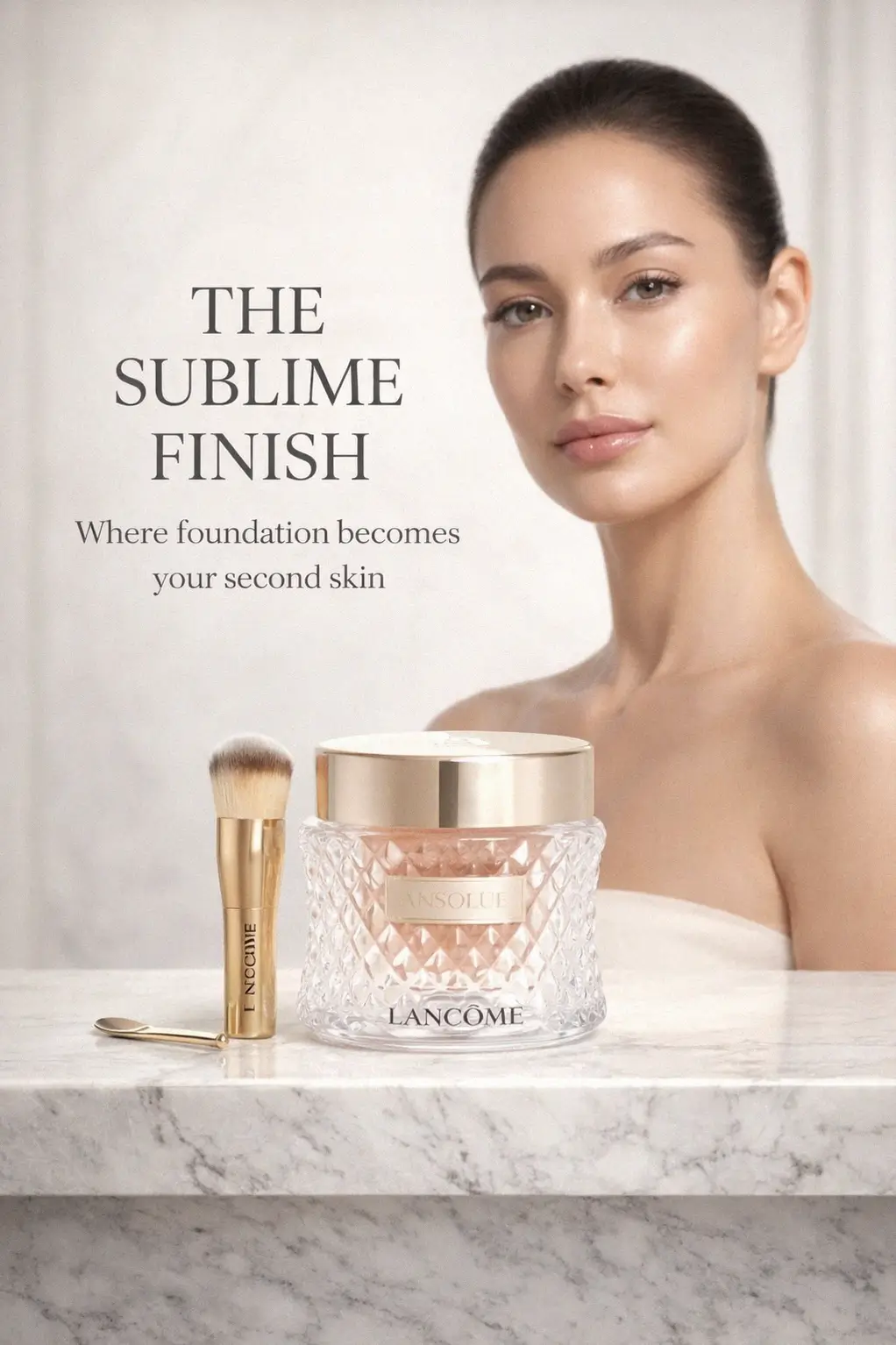 Absolue Sublime Essence-In-Cream Foundation applied to skin