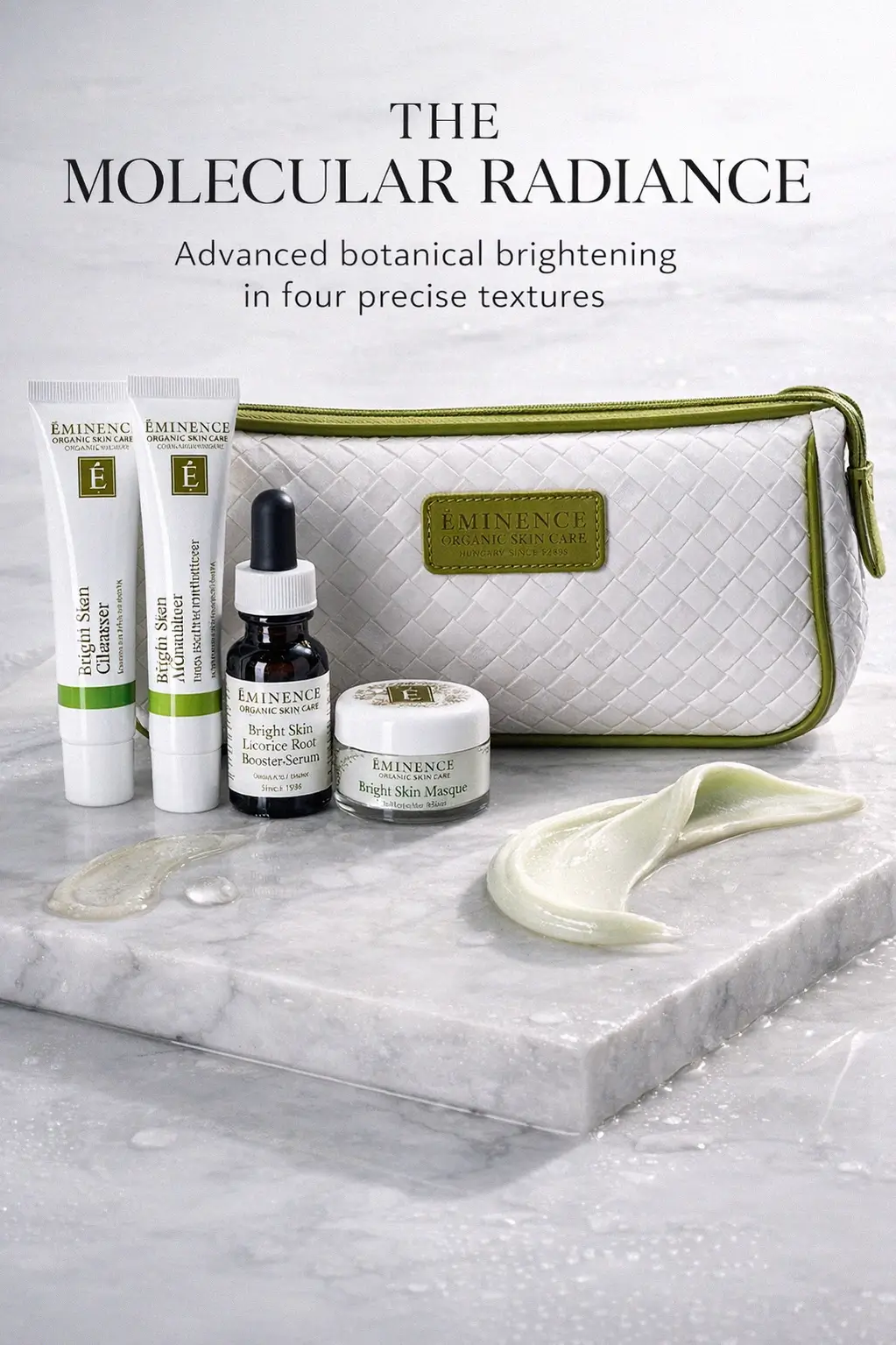 The Bright Skin Starter Set featuring organic ingredients for a luminous complexion