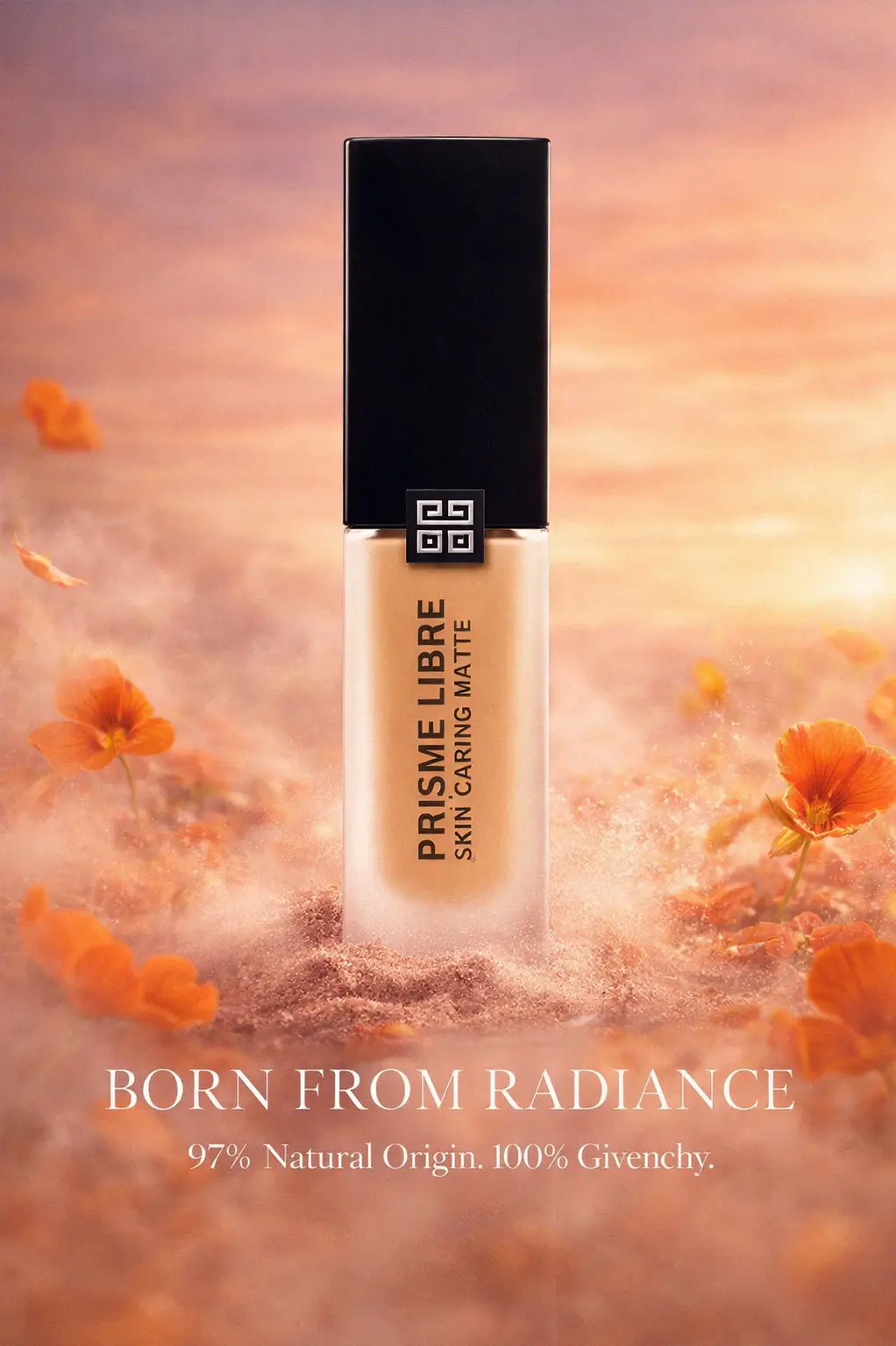 The refined texture of Givenchy matte foundation