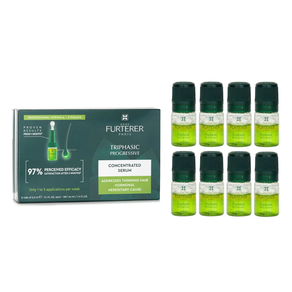 René Furterer Triphasic Serum vials and applicator
