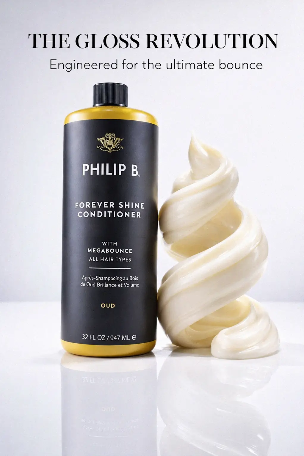 Premium hair conditioner texture
