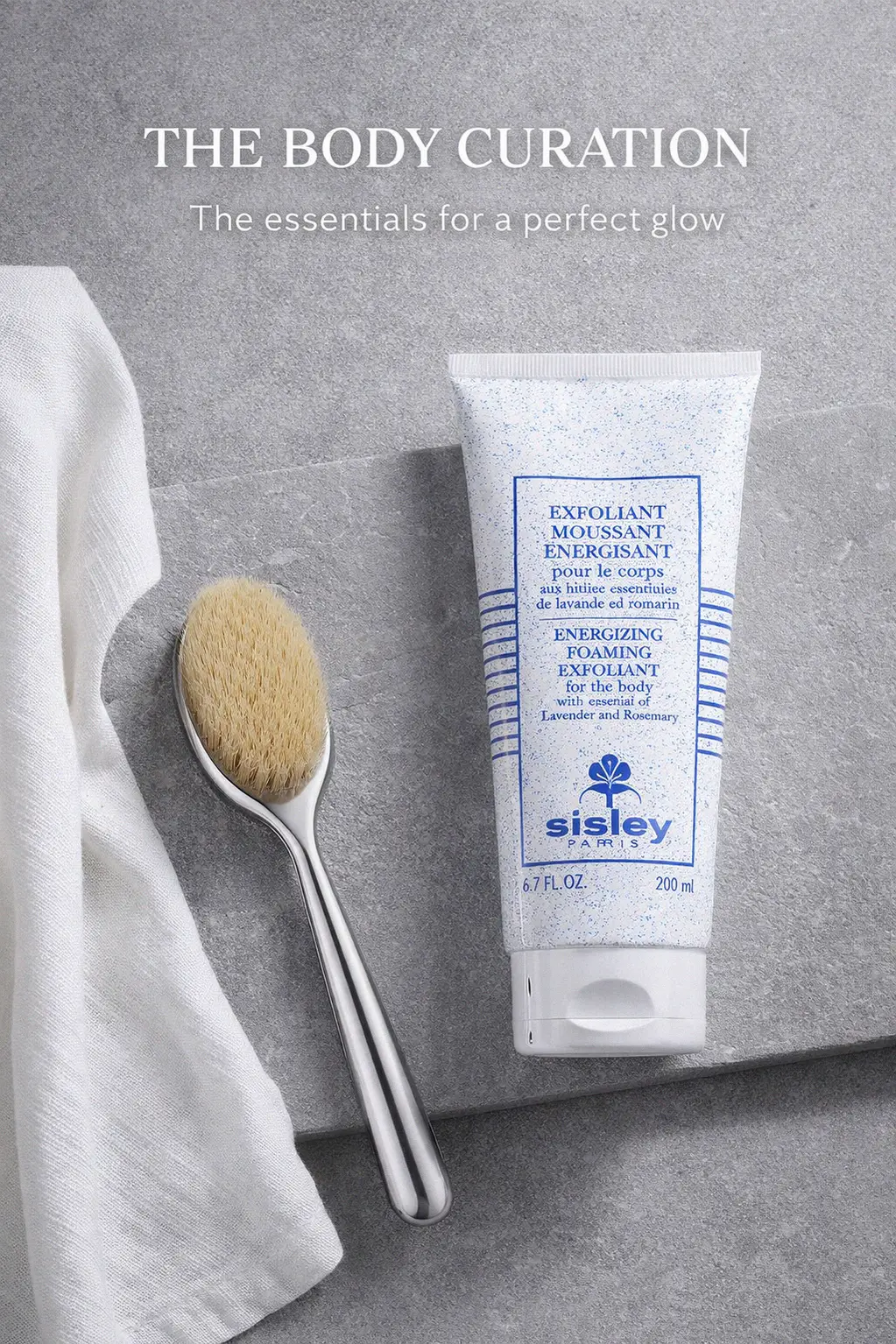 Luxurious foaming body exfoliant texture