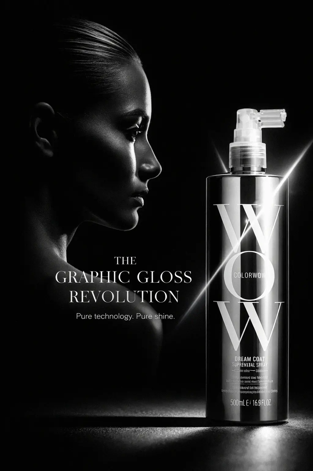 Polished hair finish after using anti-frizz treatment