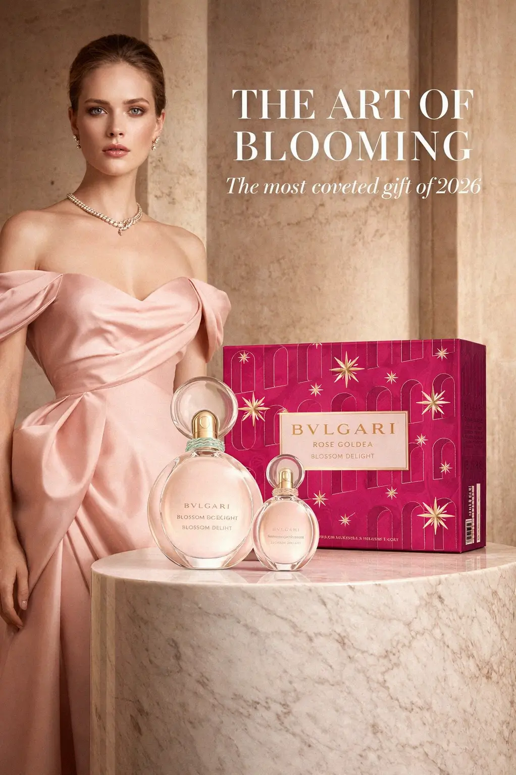 Bvlgari Rose Goldea Blossom Delight flacon with turquoise detail