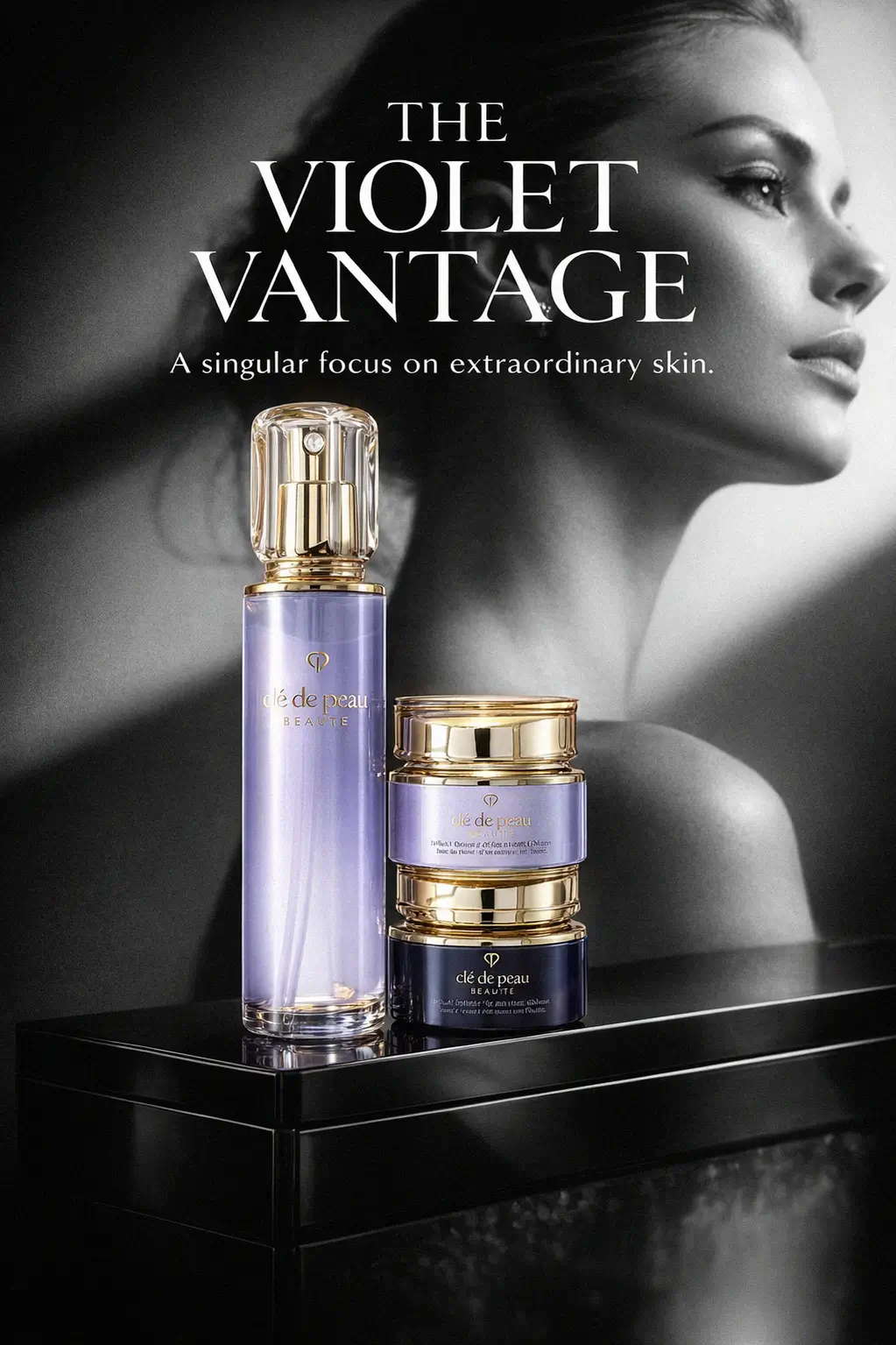 Luxury skincare creams and lotion for a radiant complexion