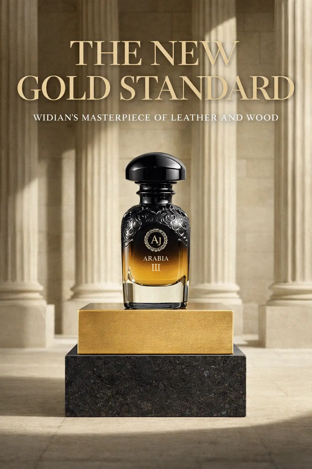 Sophisticated all day wear niche leather fragrance