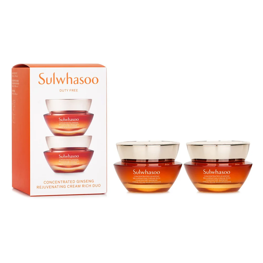 The Sulwhasoo Concentrated Ginseng Rejuvenating Cream Rich Duo for firm skin