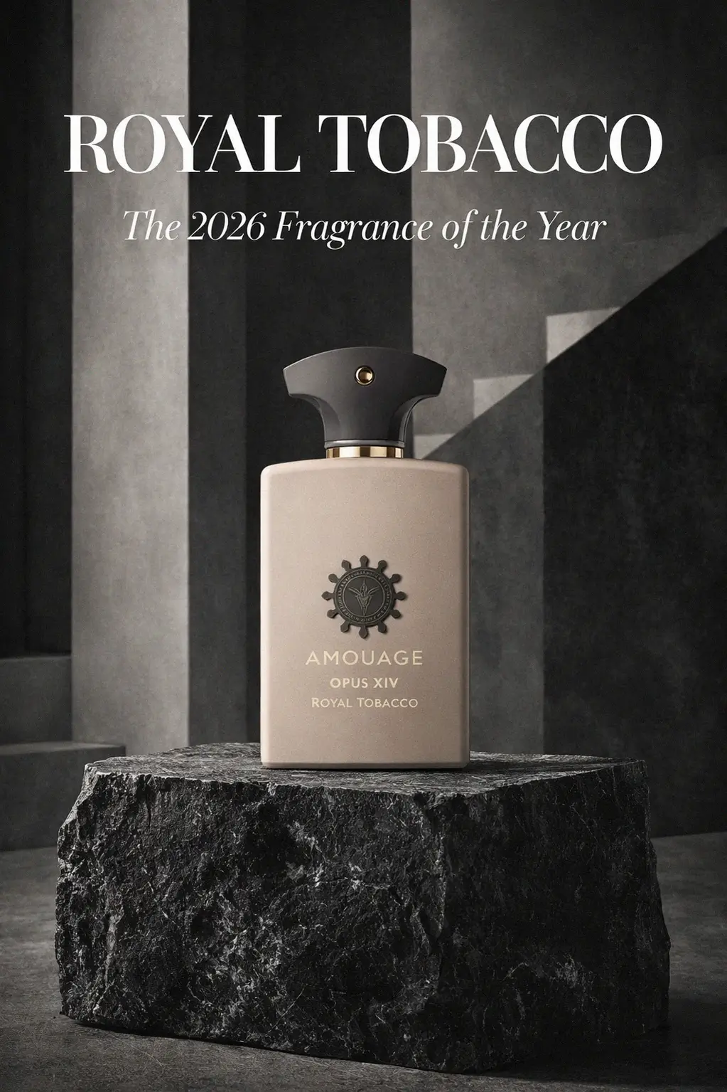 The detailed ceramic finish of the Amouage Library Collection