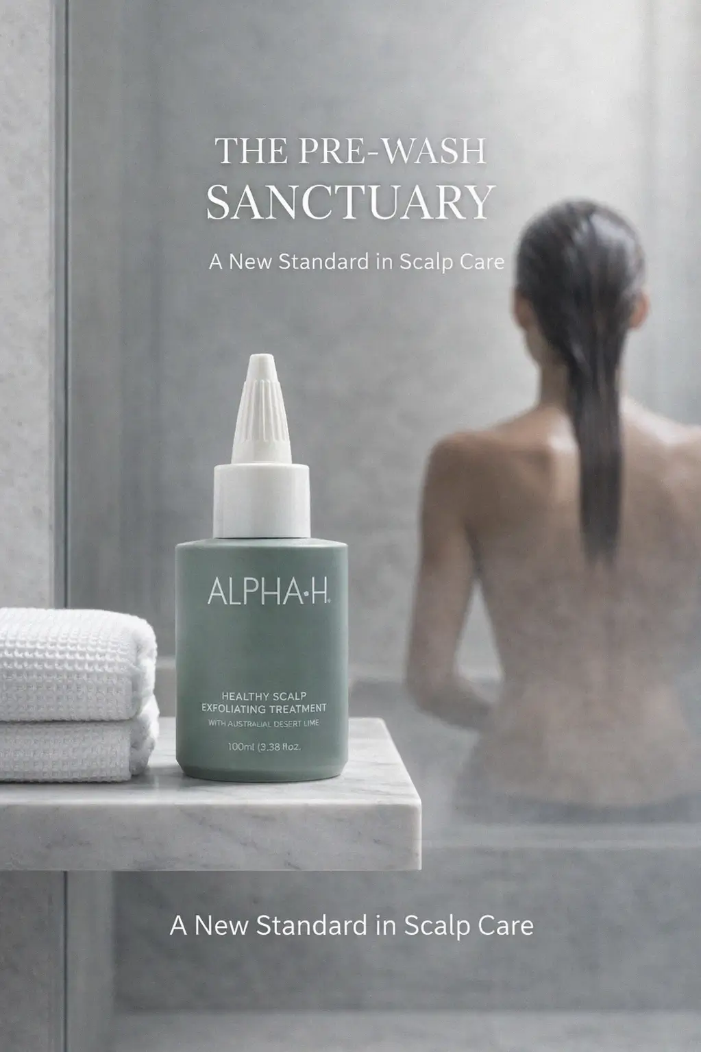 Alpha-H Healthy Scalp Exfoliating Treatment editorial still