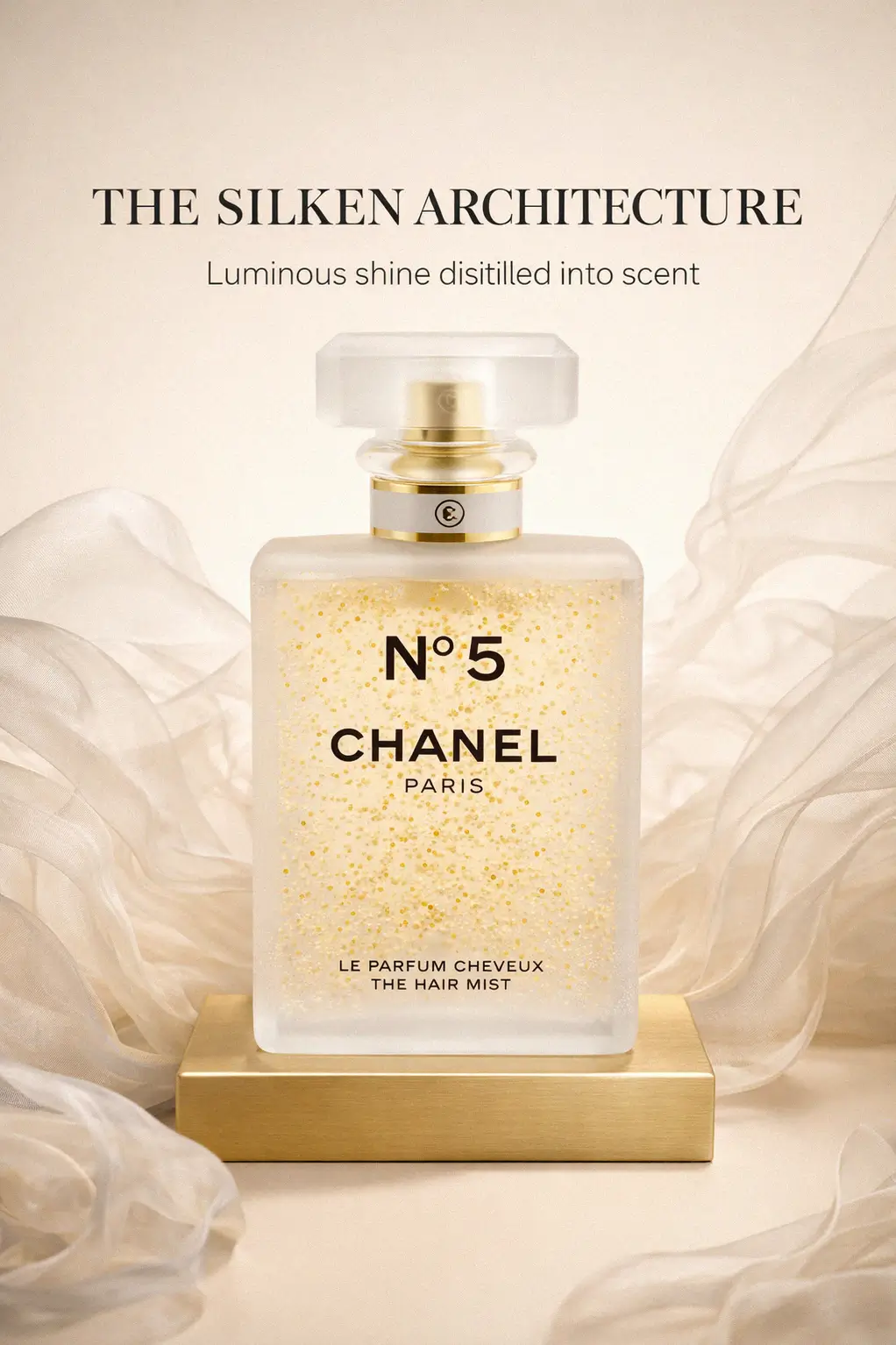 Luxury perfume bottle as a vanity accessory