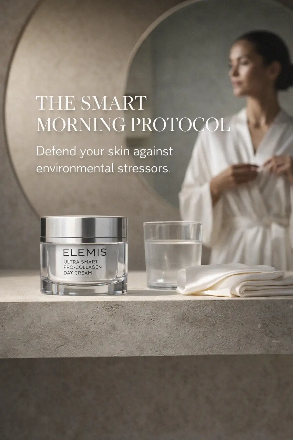 Refined skincare ritual imagery