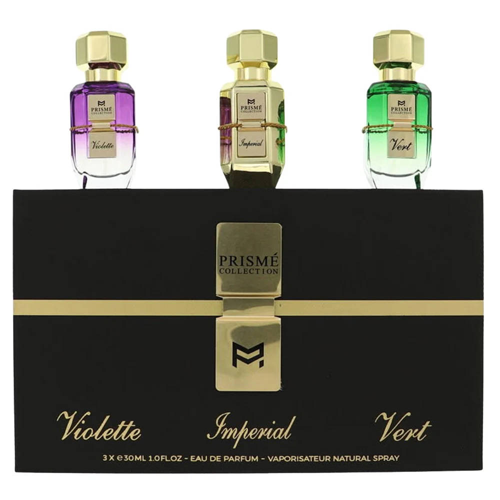 Patek Maison Prisme Collection Gift Set featuring three Eau de Parfum bottles