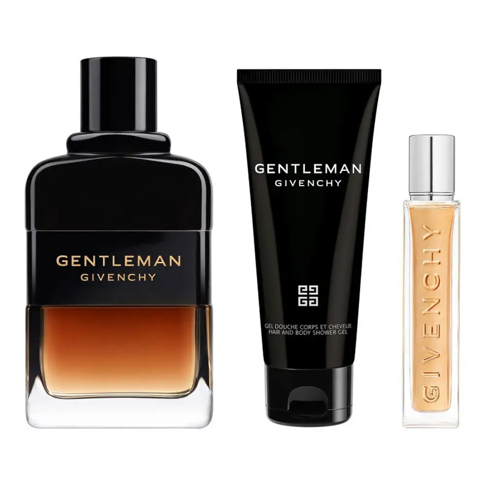Givenchy Gentleman Reserve Privee Gift Set displayed on a luxury vanity