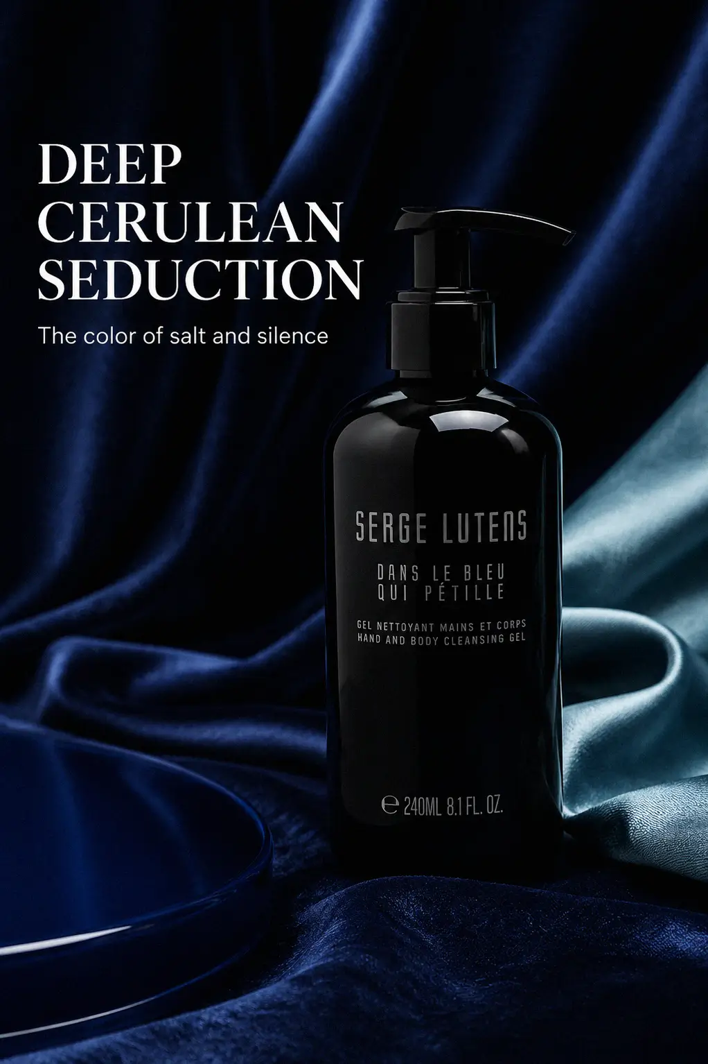 Serge Lutens liquid soap with marine texture