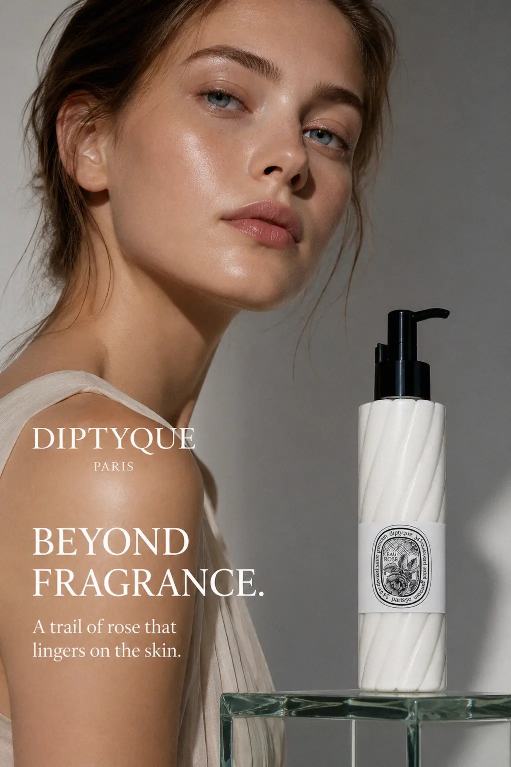 A polished body care routine detail