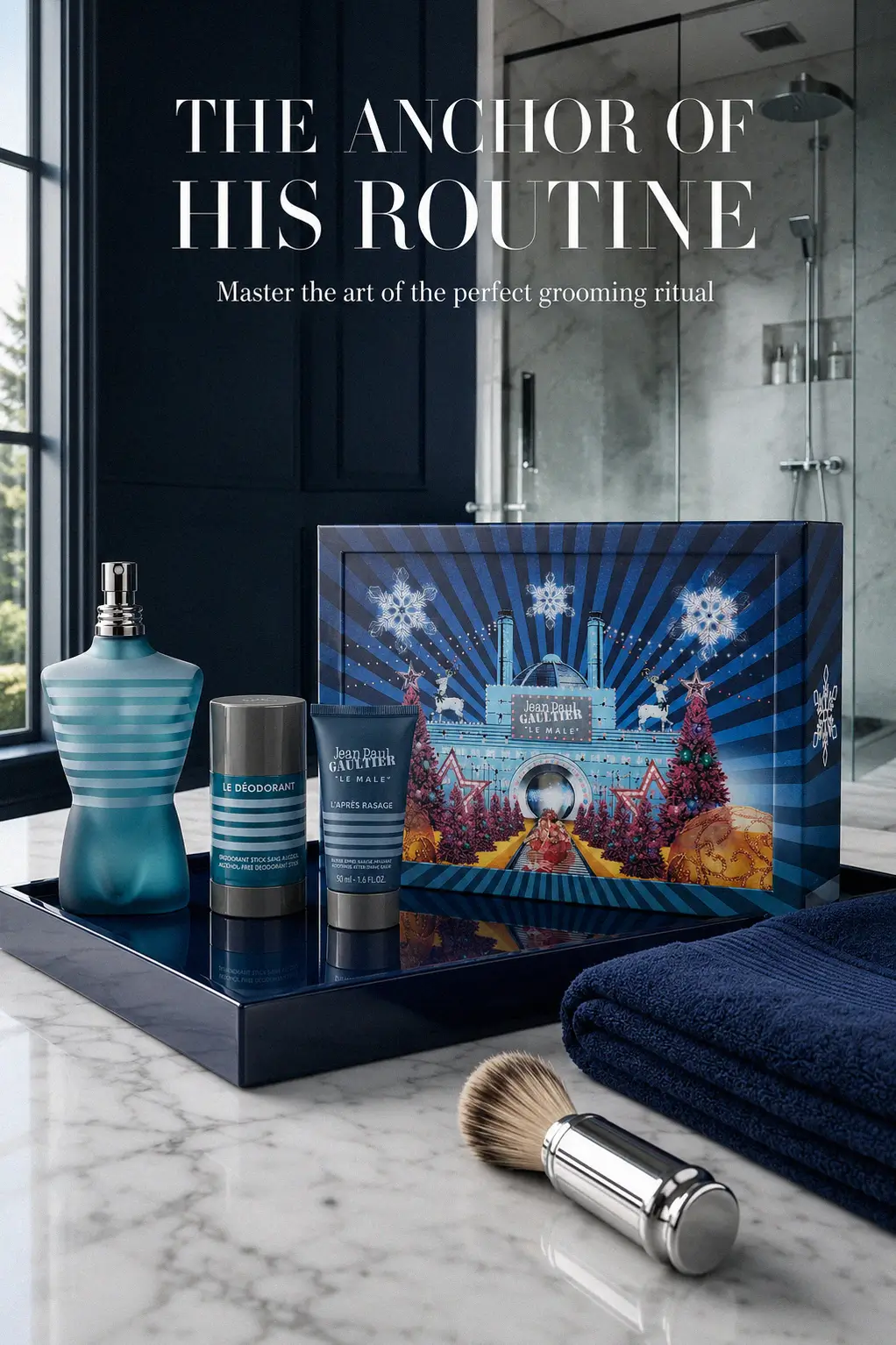 A close-up of the Le Male Gift Set