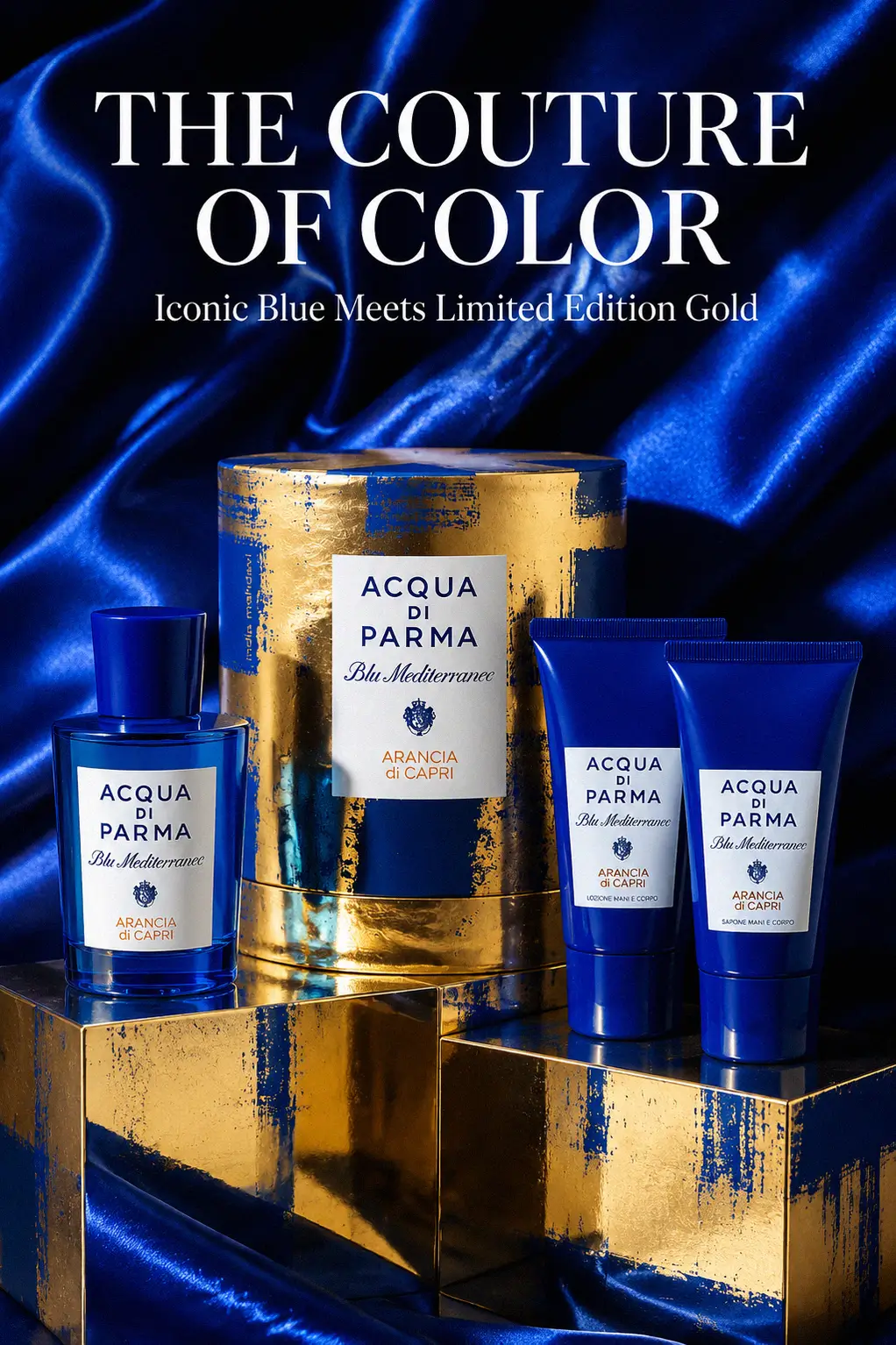Acqua di Parma holiday gift set bottles