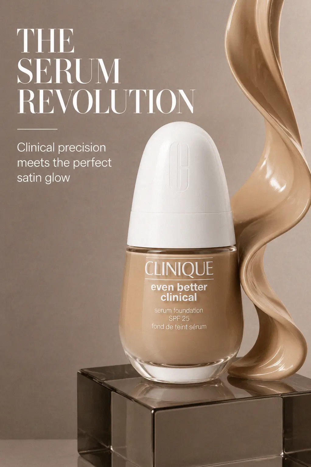 Satin finish complexion product