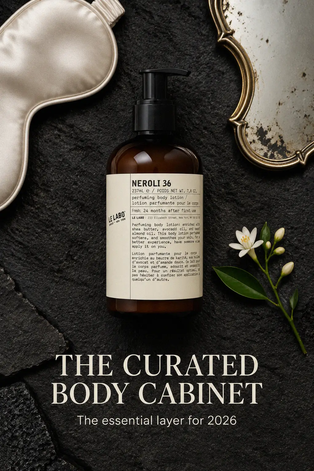Refined floral ritual with luxury body lotion