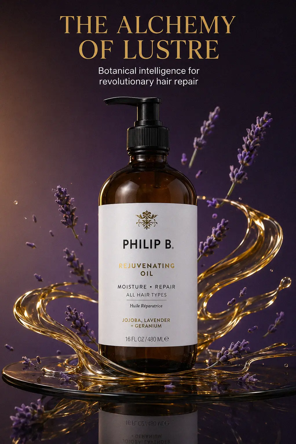 Botanical oils for deep hair restoration and scalp health