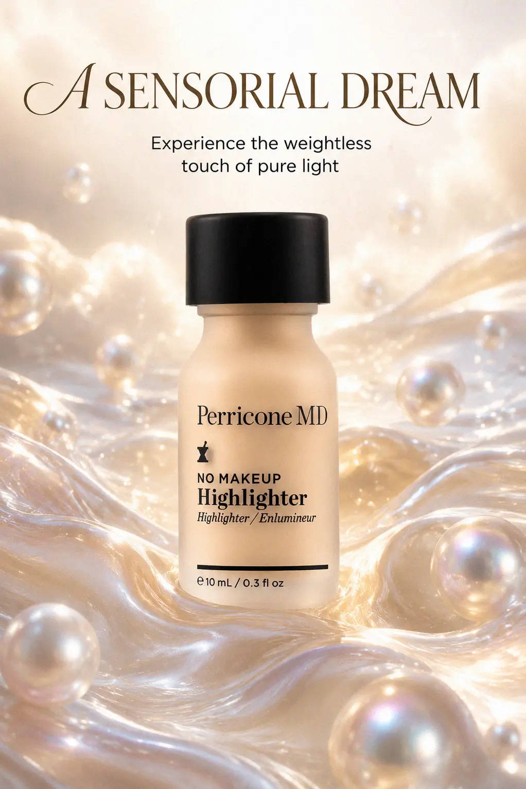 Liquid highlighter for a dewy finish