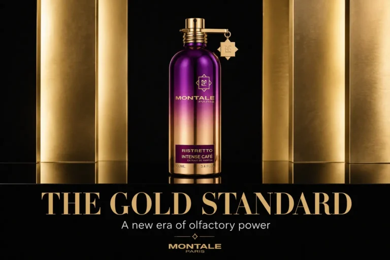 Montale Ristretto Intense Cafe fragrance bottle in a signature metallic aluminum spray canister.