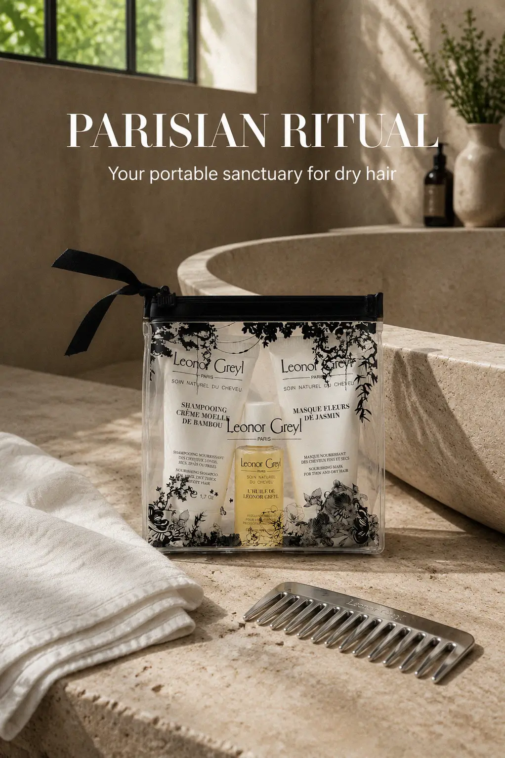 Botanical hair care essentials for dry hair