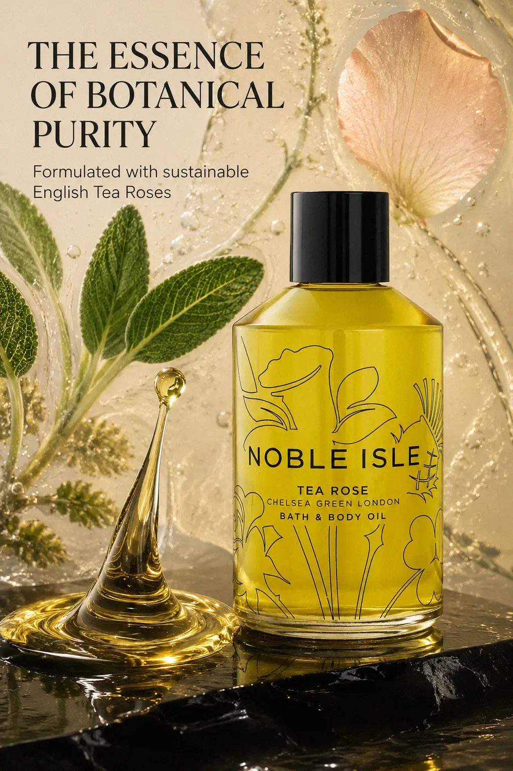 Deep Hydration and Floral Elegance: Premium Body Oil for a Polished Glow