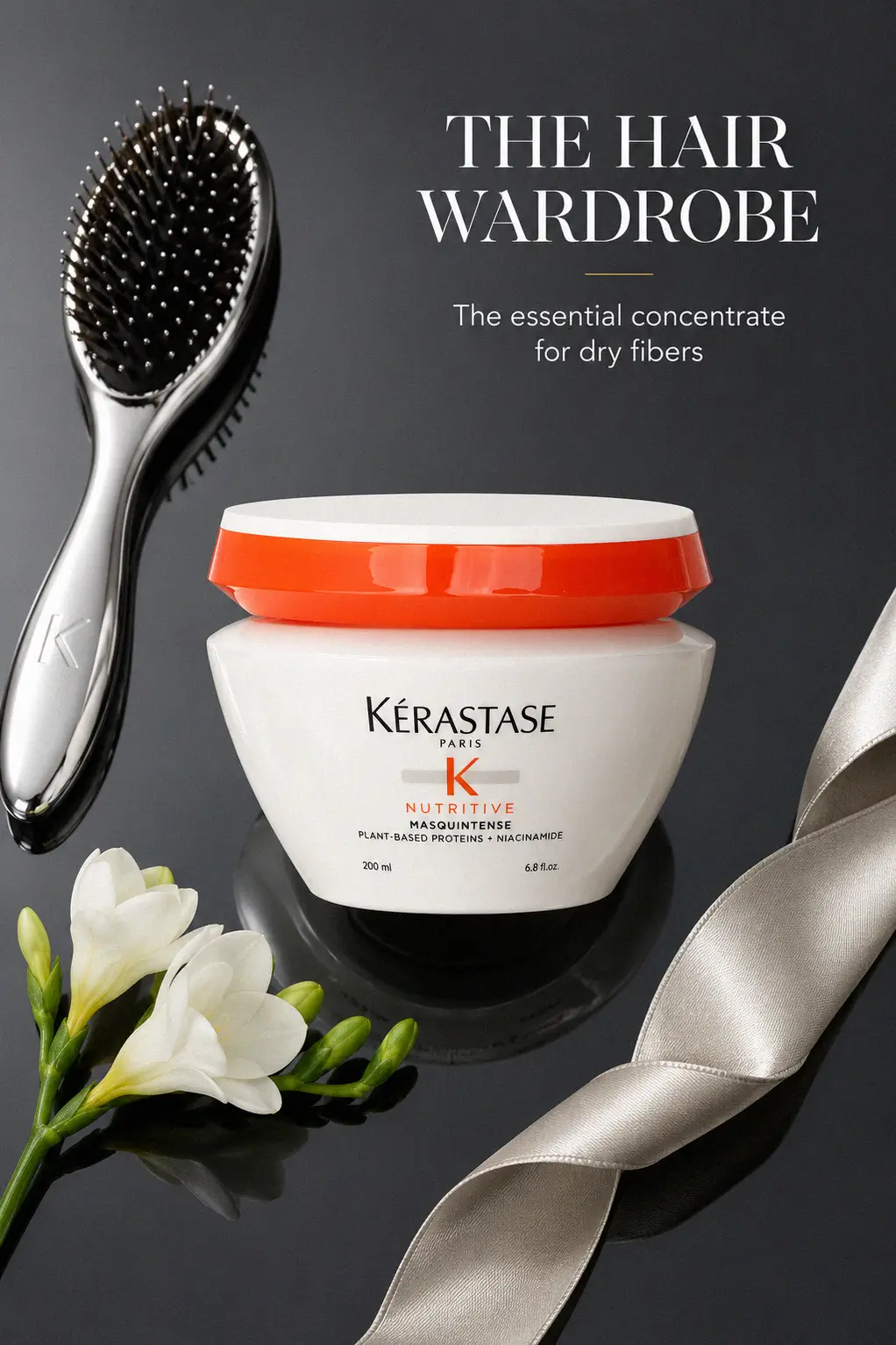 The sleek packaging of the Kérastase Nutritive Masquintense Soft Mask