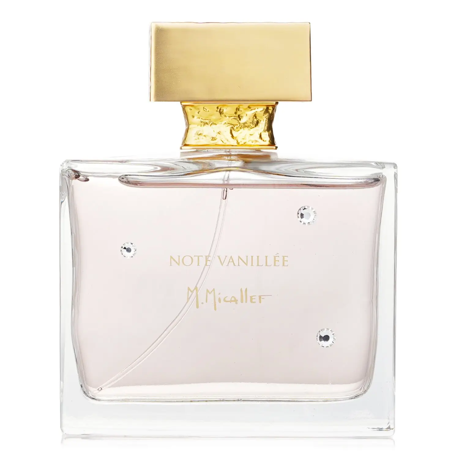 The elegant bottle of M. Micallef Note Vanillee Eau De Parfum on a minimalist surface