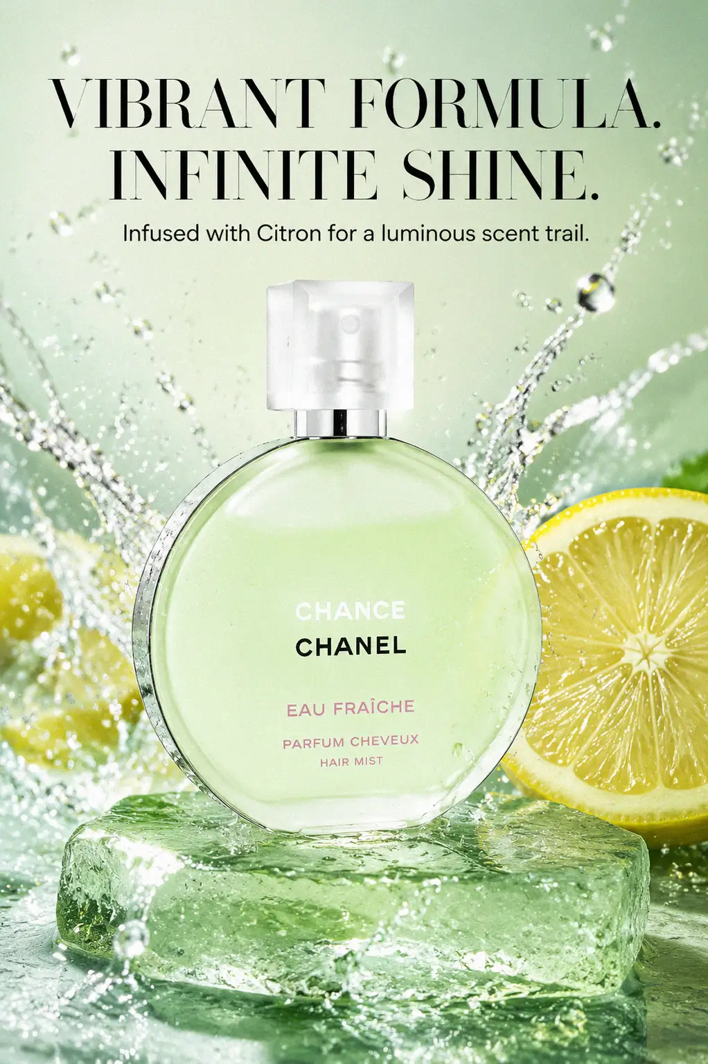 Portable luxury hair mist for her