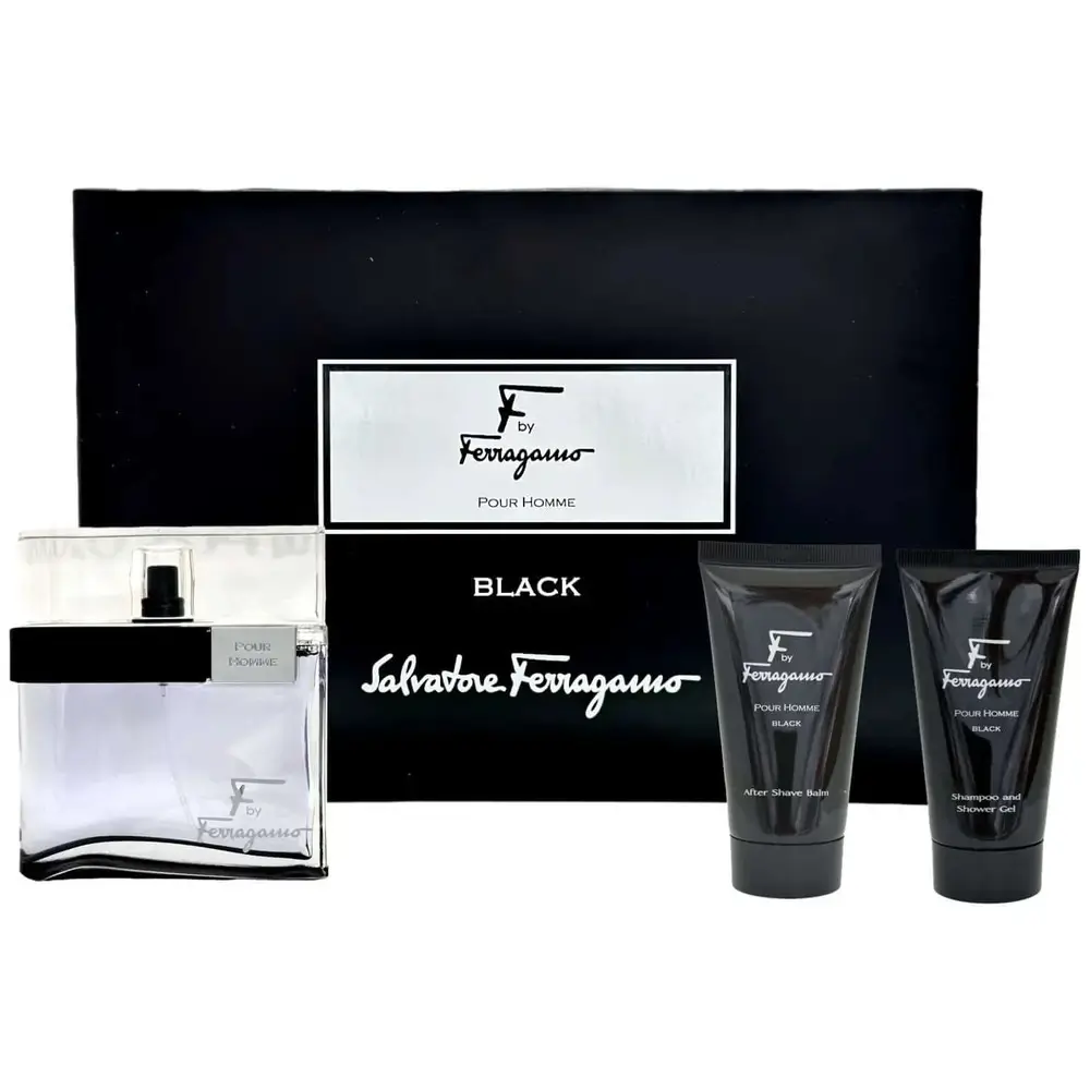 Salvatore Ferragamo F Black Gift Set for Men