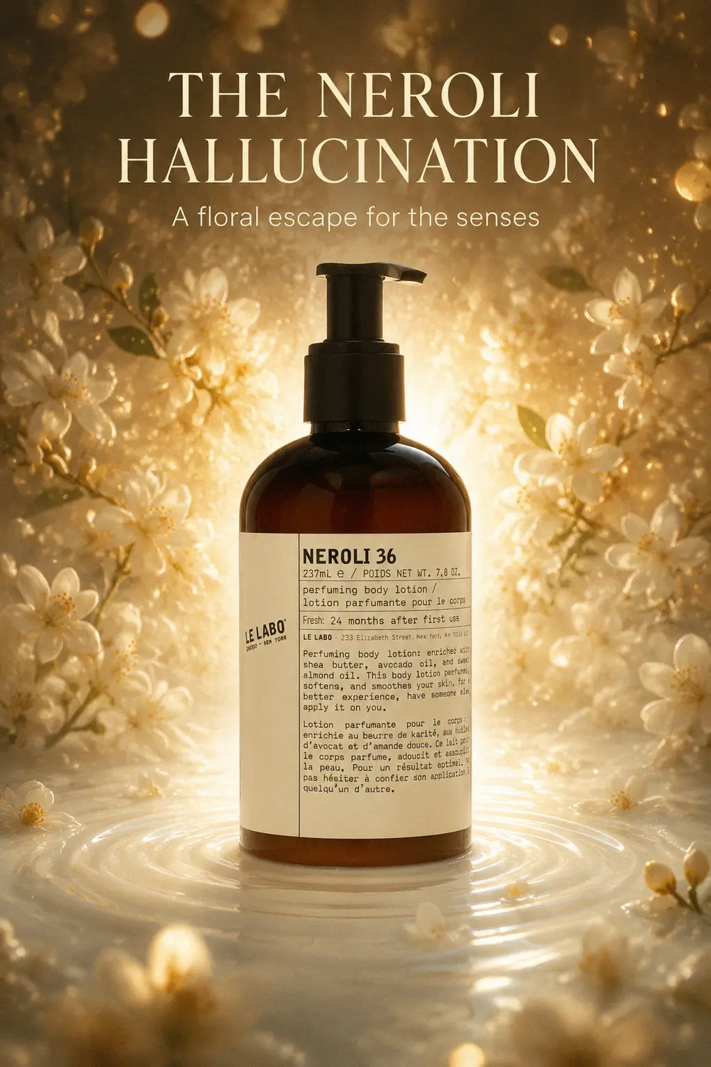 Smooth luxury lotion texture close up