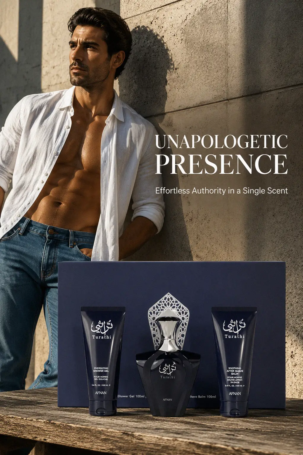 Premium Afnan Turathi Blue 3-Piece Gift Set
