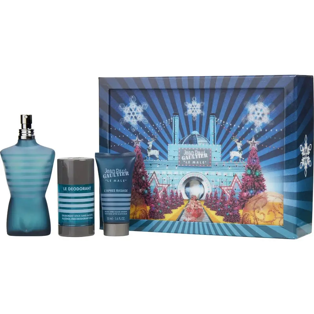 The Le Male Gift Set featuring fragrance and grooming essentials