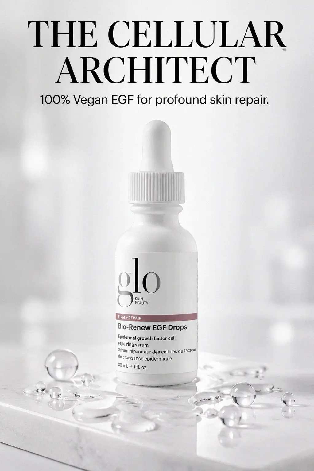 Vegan EGF serum for repair and hydration