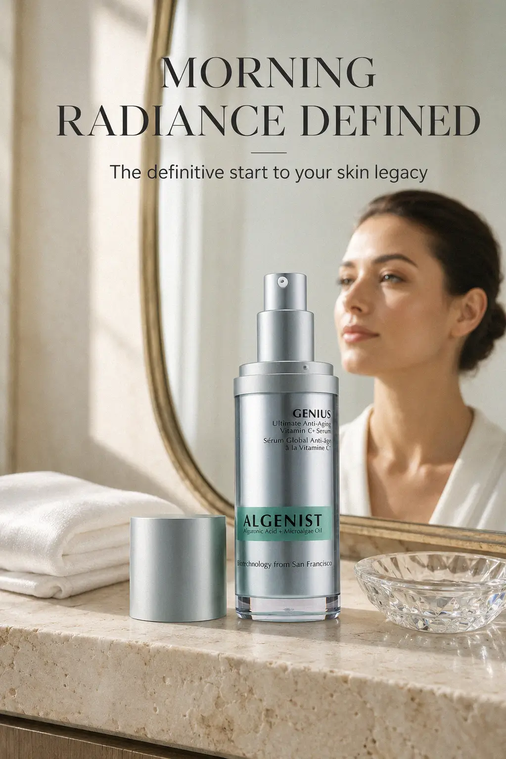 Elevated self-care with Algenist Vitamin C serum