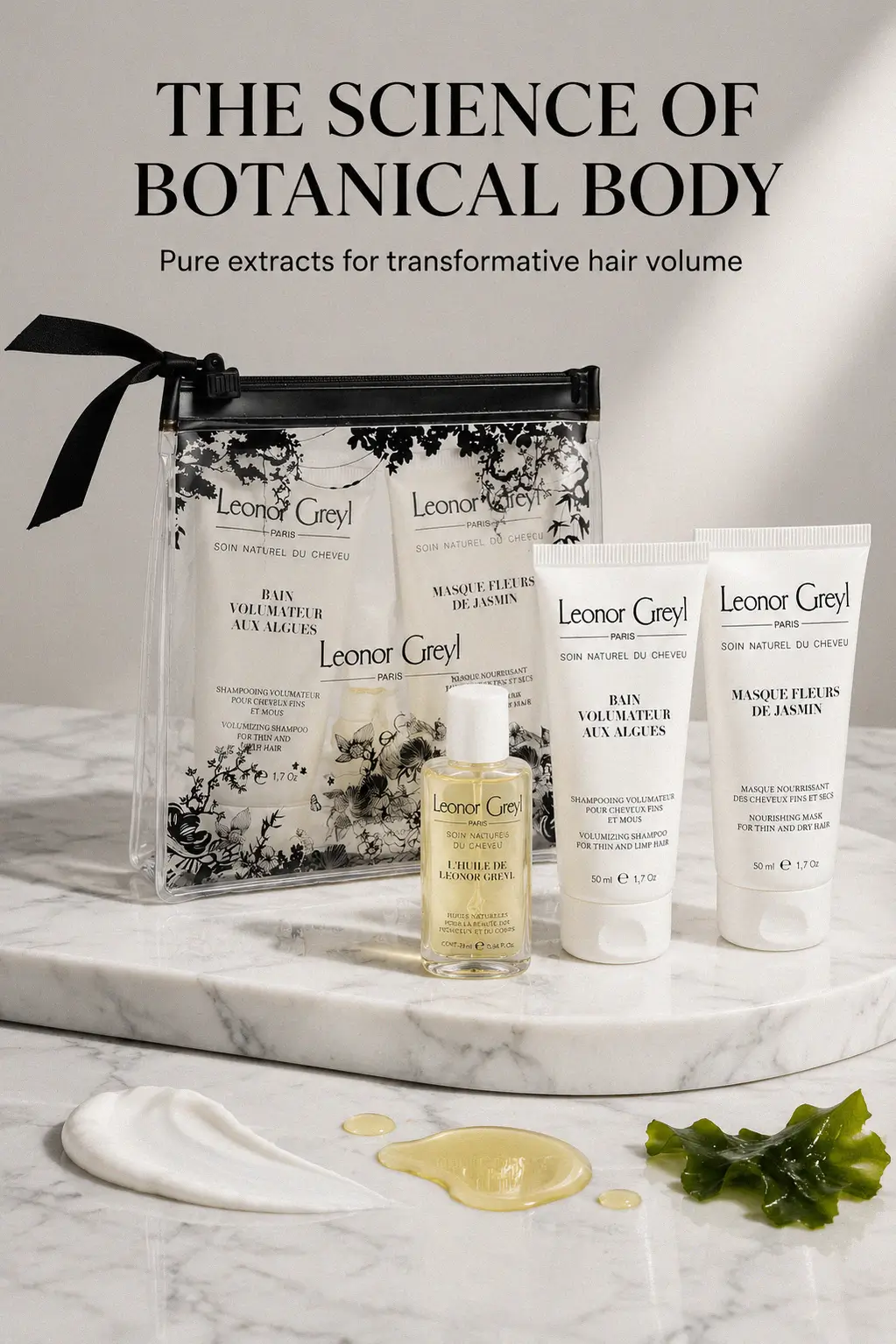 Luminous shine and volume hair products