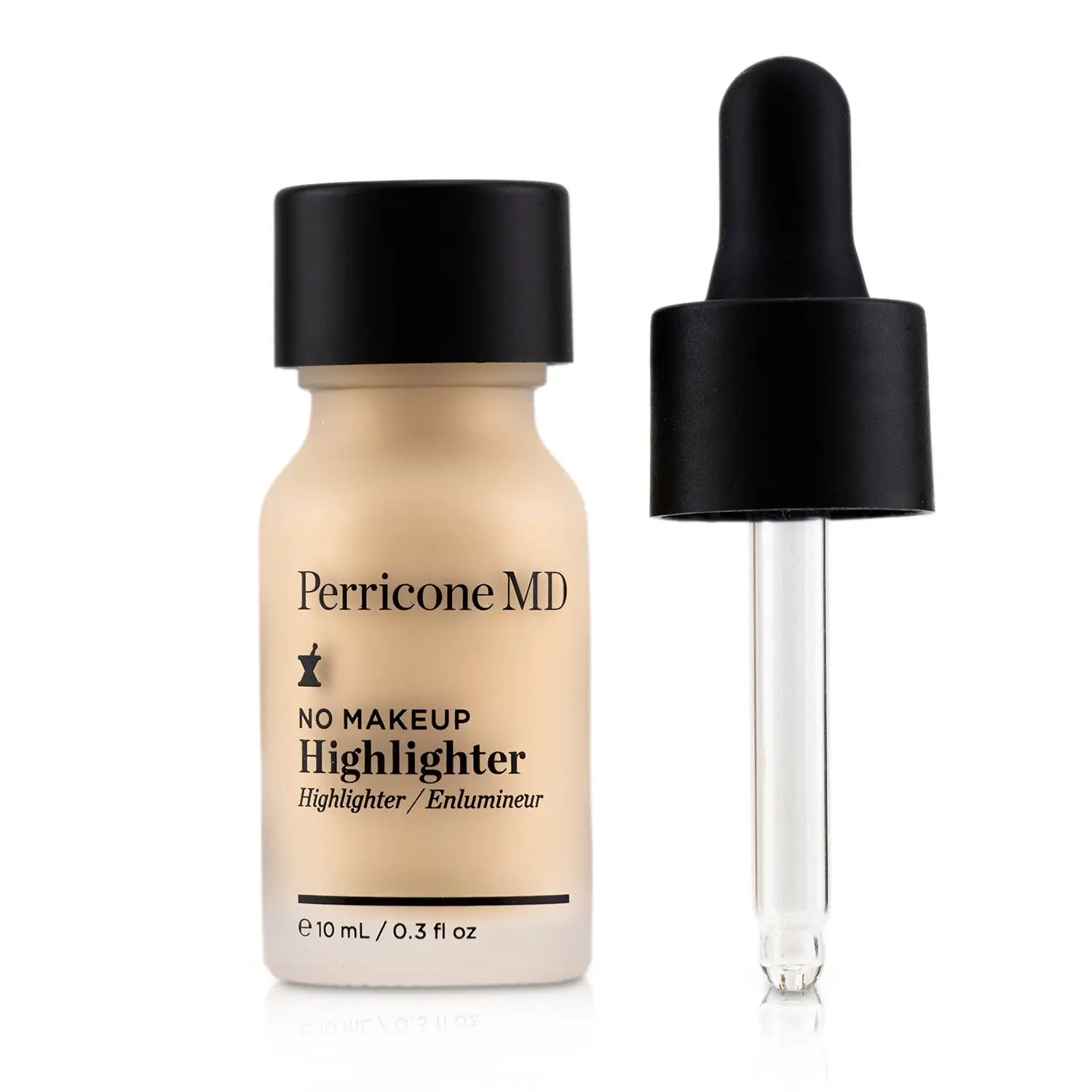 Perricone MD No Makeup Highlighter on a minimalist vanity