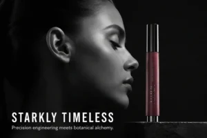 A sleek syringe-style silver applicator of AHAVA Apple of Sodom Deep Wrinkle Filler on a clean surface.
