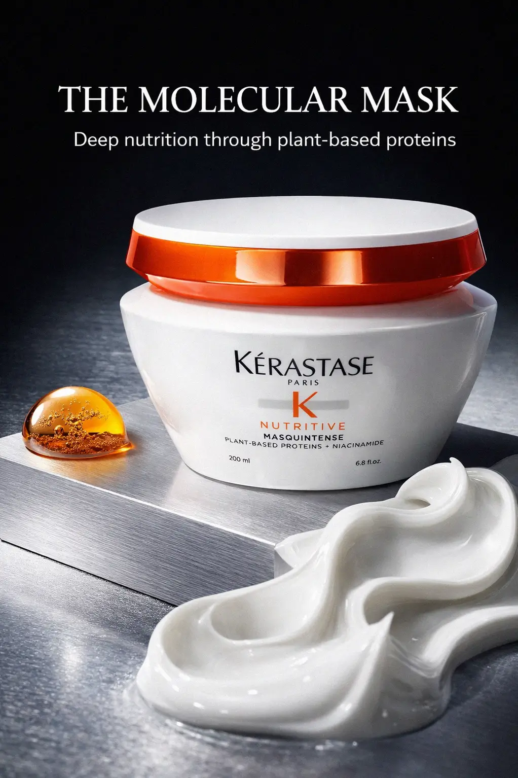 A refined application of the Kérastase Nutritive Masquintense Soft Mask