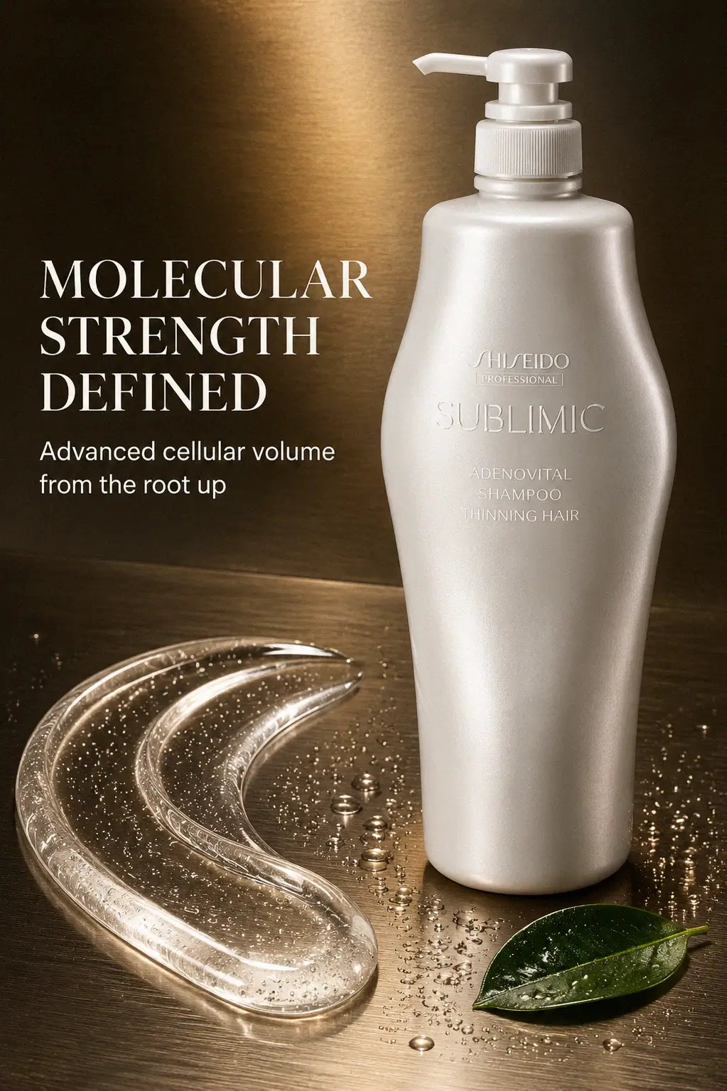 Professional volume and shine with Shiseido Sublimic Adenovital