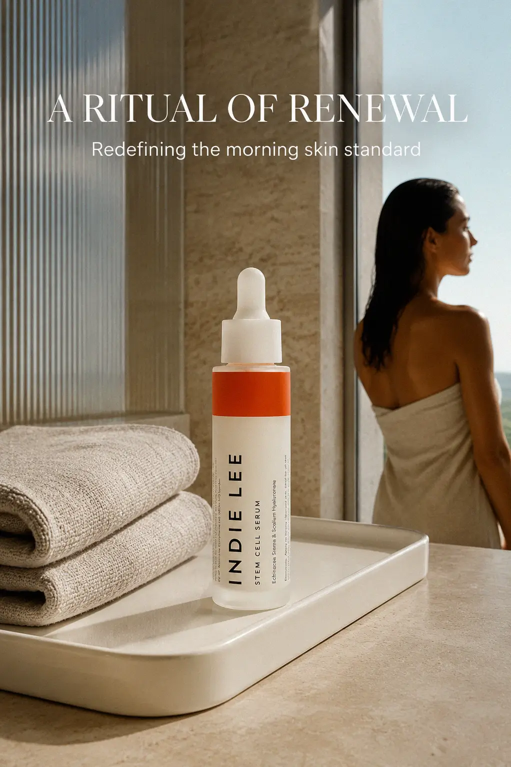 Polished skincare display