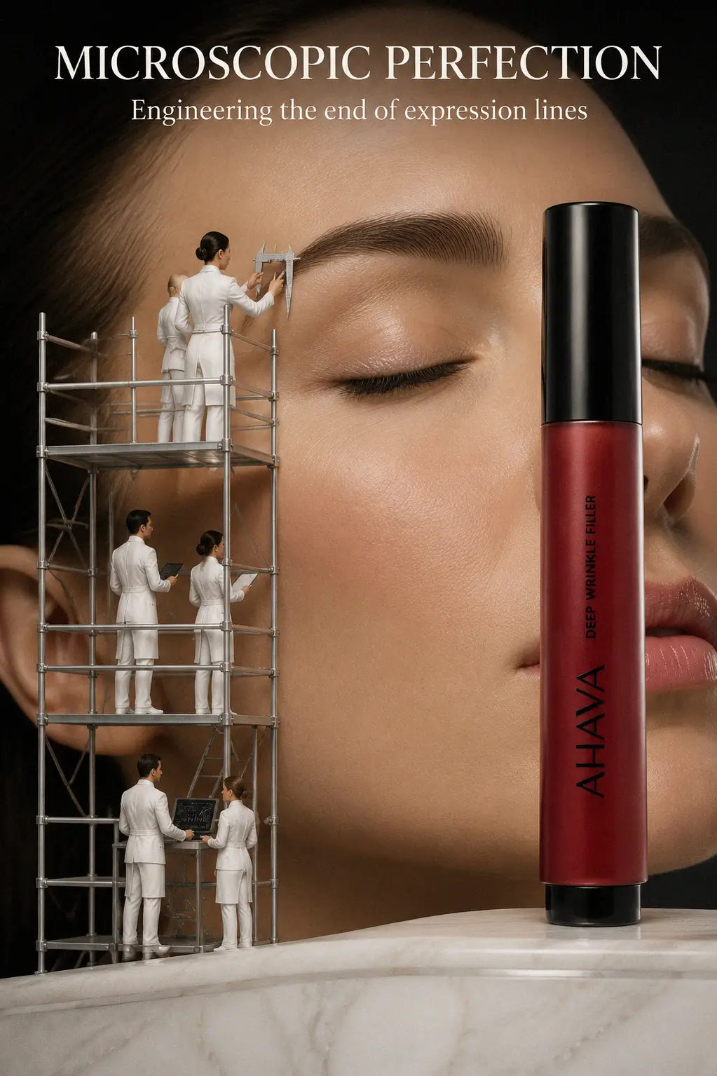 Refined skincare treatment on a vanity