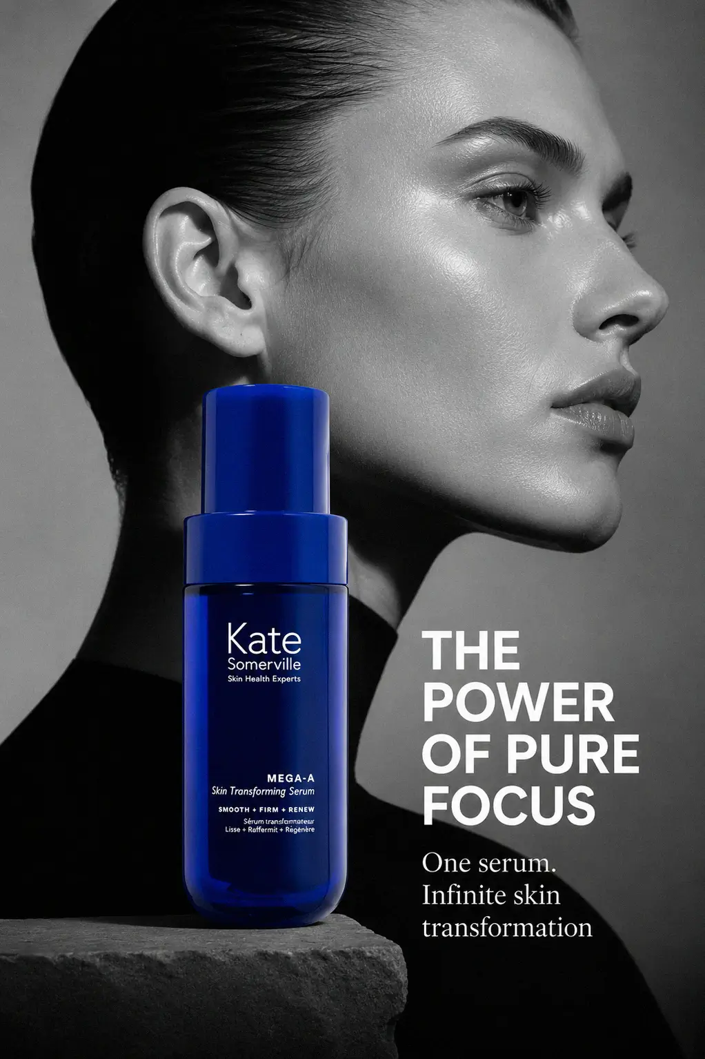 Refined skin texture and glow from the Kate Somerville serum