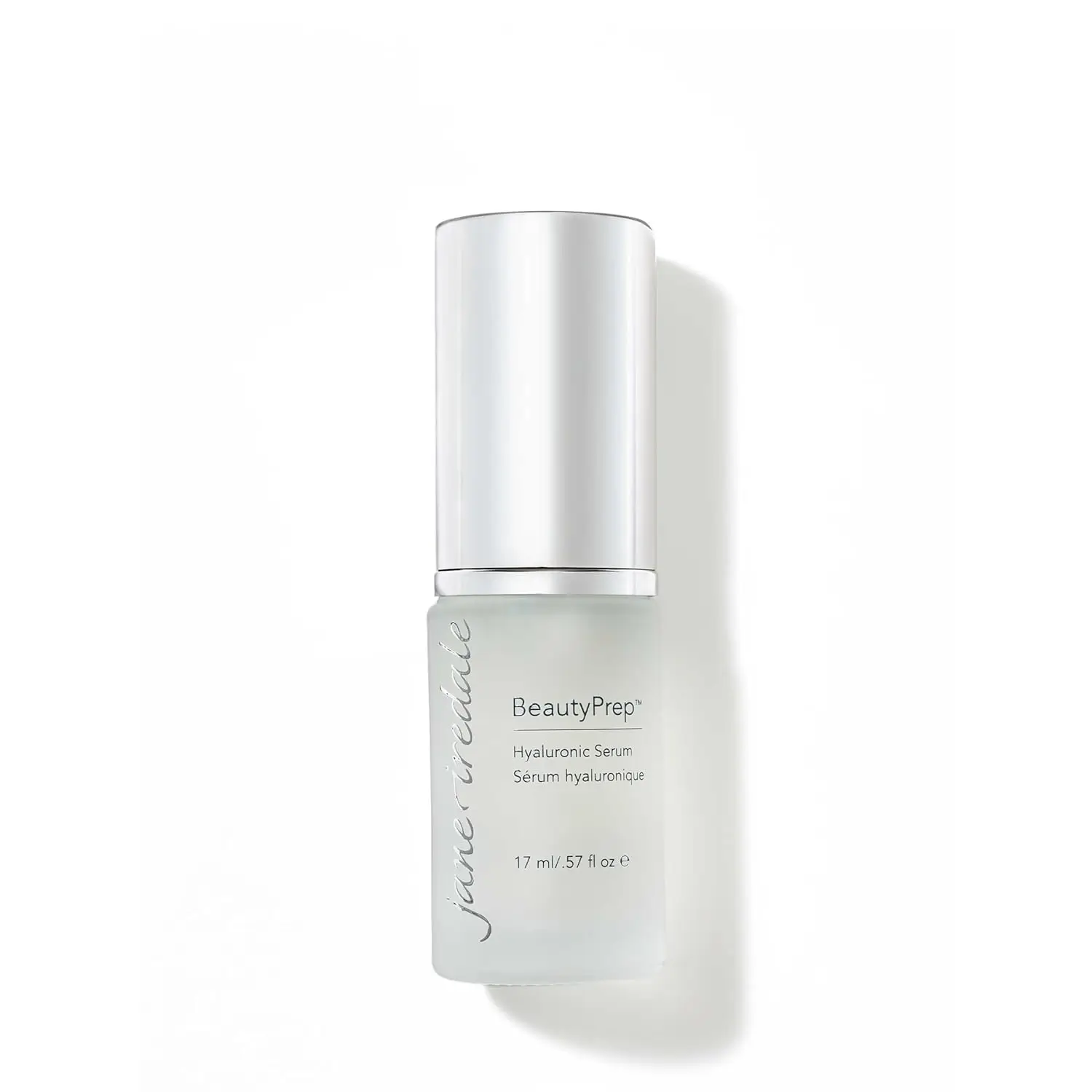 The jane iredale BeautyPrep Hyaluronic Serum on a polished vanity